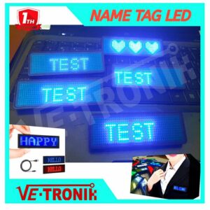 nametag running teks